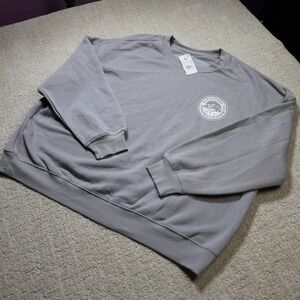 Zoe + Liv Ski Breckenridge Gray Graphic Sweatshirt XXL NWT J005148JR16444